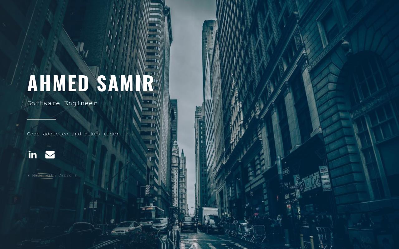 Carrd profile picture for @samir